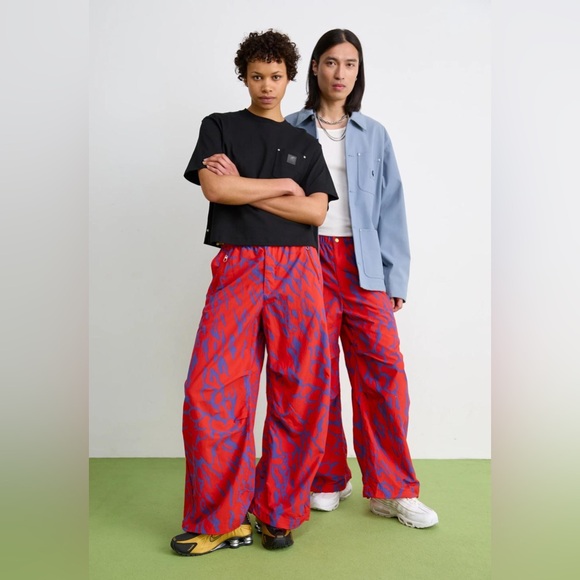 Nike vintage retro animal print graphic y2k loose fit wide baggy pants